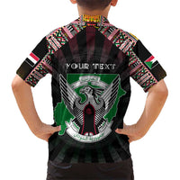 Personalized Sudan Roots Hawaiian Shirt African Map in Fingerprint and Tribal Colors