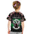 Personalized Sudan Roots Kid T Shirt African Map in Fingerprint and Tribal Colors