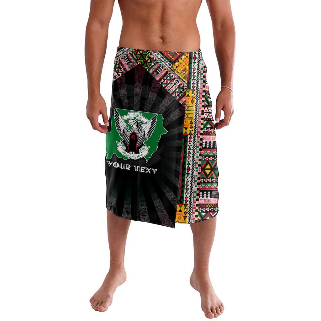 Personalized Sudan Roots Lavalava African Map in Fingerprint and Tribal Colors