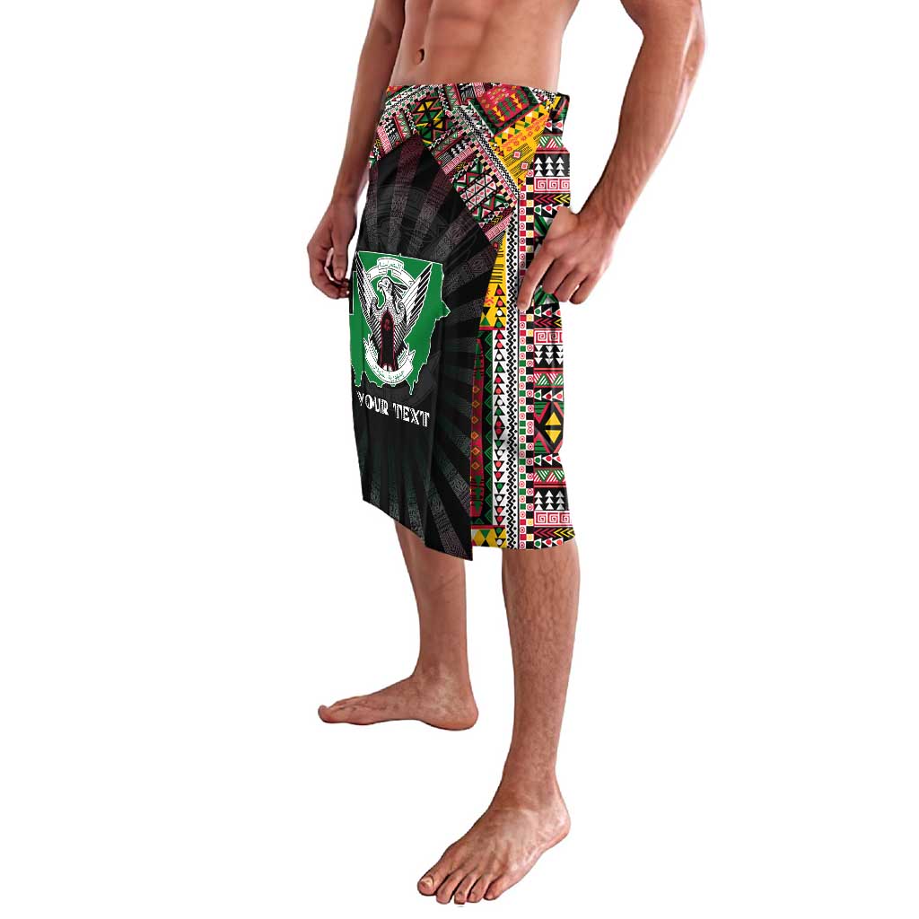 Personalized Sudan Roots Lavalava African Map in Fingerprint and Tribal Colors