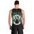 Personalized Sudan Roots Men Tank Top African Map in Fingerprint and Tribal Colors