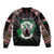 Personalized Sudan Roots Sleeve Zip Bomber Jacket African Map in Fingerprint and Tribal Colors