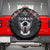 Sudan Roots Spare Tire Cover African Map in Fingerprint and Tribal Colors
