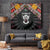 Sudan Roots Tapestry African Map in Fingerprint and Tribal Colors
