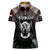 Personalized Sudan Roots Women Polo Shirt African Map in Fingerprint and Tribal Colors