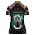 Personalized Sudan Roots Women Polo Shirt African Map in Fingerprint and Tribal Colors