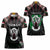 Personalized Sudan Roots Women Polo Shirt African Map in Fingerprint and Tribal Colors