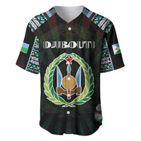 Personalized Djibouti Roots Baseball Jersey African Map in Fingerprint and Tribal Colors
