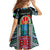 Personalized Djibouti Roots Family Matching Mermaid Dress and Hawaiian Shirt African Map in Fingerprint and Tribal Colors