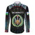 Personalized Djibouti Roots Family Matching Puletasi and Hawaiian Shirt African Map in Fingerprint and Tribal Colors