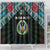 Djibouti Roots Shower Curtain African Map in Fingerprint and Tribal Colors