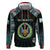 Personalized Djibouti Roots Zip Hoodie African Map in Fingerprint and Tribal Colors