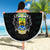 Gabon Roots Beach Blanket African Map in Fingerprint and Tribal Colors
