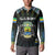 Personalized Gabon Roots Button Sweatshirt African Map in Fingerprint and Tribal Colors