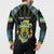 Personalized Gabon Roots Button Sweatshirt African Map in Fingerprint and Tribal Colors