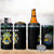 Gabon Roots 4 in 1 Can Cooler Tumbler African Map in Fingerprint and Tribal Colors
