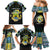 Personalized Gabon Roots Family Matching Mermaid Dress and Hawaiian Shirt African Map in Fingerprint and Tribal Colors