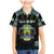 Personalized Gabon Roots Family Matching Mermaid Dress and Hawaiian Shirt African Map in Fingerprint and Tribal Colors