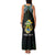 Personalized Gabon Roots Family Matching Tank Maxi Dress and Hawaiian Shirt African Map in Fingerprint and Tribal Colors