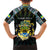 Personalized Gabon Roots Hawaiian Shirt African Map in Fingerprint and Tribal Colors