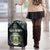 Gabon Roots Luggage Cover African Map in Fingerprint and Tribal Colors