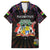 Personalized Mauritius Roots Family Matching Summer Maxi Dress and Hawaiian Shirt African Map in Fingerprint and Tribal Colors