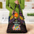 Mauritius Roots Grocery Bag African Map in Fingerprint and Tribal Colors