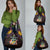 Mauritius Roots Grocery Bag African Map in Fingerprint and Tribal Colors