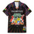 Personalized Mauritius Roots Hawaiian Shirt African Map in Fingerprint and Tribal Colors