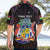 Personalized Mauritius Roots Hawaiian Shirt African Map in Fingerprint and Tribal Colors