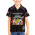 Personalized Mauritius Roots Kid Hawaiian Shirt African Map in Fingerprint and Tribal Colors