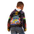 Personalized Mauritius Roots Kid Hoodie African Map in Fingerprint and Tribal Colors