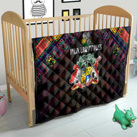 Mauritius Roots Quilt African Map in Fingerprint and Tribal Colors