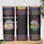 Mauritius Roots Skinny Tumbler African Map in Fingerprint and Tribal Colors