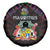 Mauritius Roots Spare Tire Cover African Map in Fingerprint and Tribal Colors