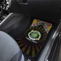 Comoros Roots Car Mats African Map in Fingerprint and Tribal Colors
