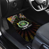 Comoros Roots Car Mats African Map in Fingerprint and Tribal Colors