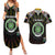 Personalized Comoros Roots Couples Matching Summer Maxi Dress and Hawaiian Shirt African Map in Fingerprint and Tribal Colors