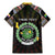 Personalized Comoros Roots Family Matching Mermaid Dress and Hawaiian Shirt African Map in Fingerprint and Tribal Colors
