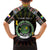 Personalized Comoros Roots Family Matching Off Shoulder Maxi Dress and Hawaiian Shirt African Map in Fingerprint and Tribal Colors