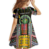 Personalized Comoros Roots Family Matching Tank Maxi Dress and Hawaiian Shirt African Map in Fingerprint and Tribal Colors