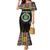 Personalized Comoros Roots Mermaid Dress African Map in Fingerprint and Tribal Colors