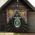 Comoros Roots Quilt African Map in Fingerprint and Tribal Colors