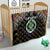 Comoros Roots Quilt African Map in Fingerprint and Tribal Colors
