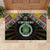 Comoros Roots Rubber Doormat African Map in Fingerprint and Tribal Colors
