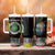 Comoros Roots Tumbler With Handle African Map in Fingerprint and Tribal Colors