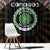 Comoros Roots Window Curtain African Map in Fingerprint and Tribal Colors