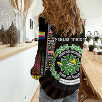 Personalized Comoros Roots Women Casual Shirt African Map in Fingerprint and Tribal Colors