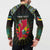 Personalized Mozambique Roots Button Sweatshirt African Map in Fingerprint and Tribal Colors