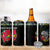 Mozambique Roots 4 in 1 Can Cooler Tumbler African Map in Fingerprint and Tribal Colors